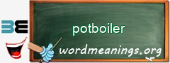 WordMeaning blackboard for potboiler